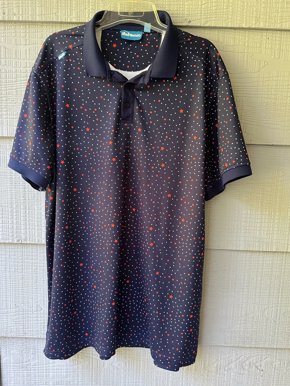Bunker Mentality Stars Men’s Polo Shirt~XL